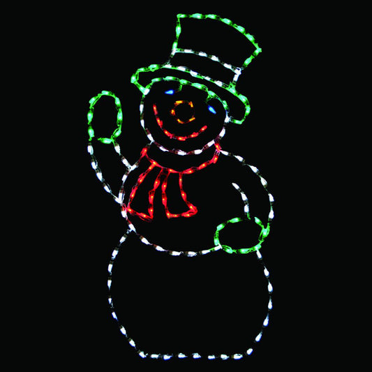 LED Snowman (Green hat)