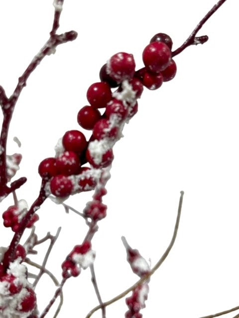 4 Posable Snowy Berry Pick