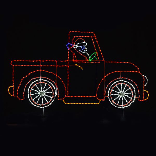 Animated Santa in Truck