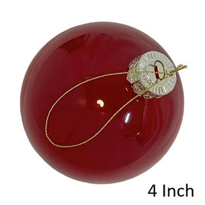 Shatterproof Ball with Cap 4" Unplated