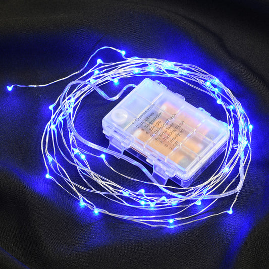 Wire Lights - 50 Bulbs Battery Operated - 16' length