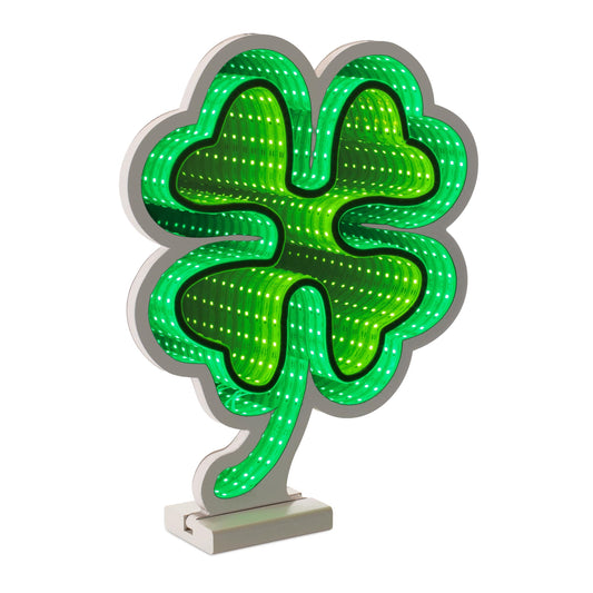 Four Leaf Clover Infinity Light