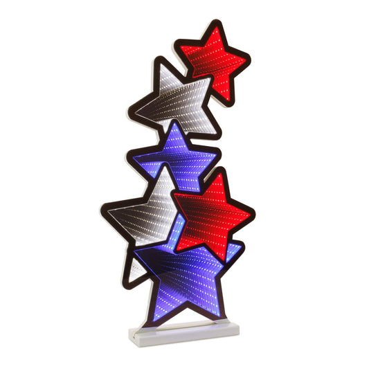 Patriotic Star Stack Infinity Light