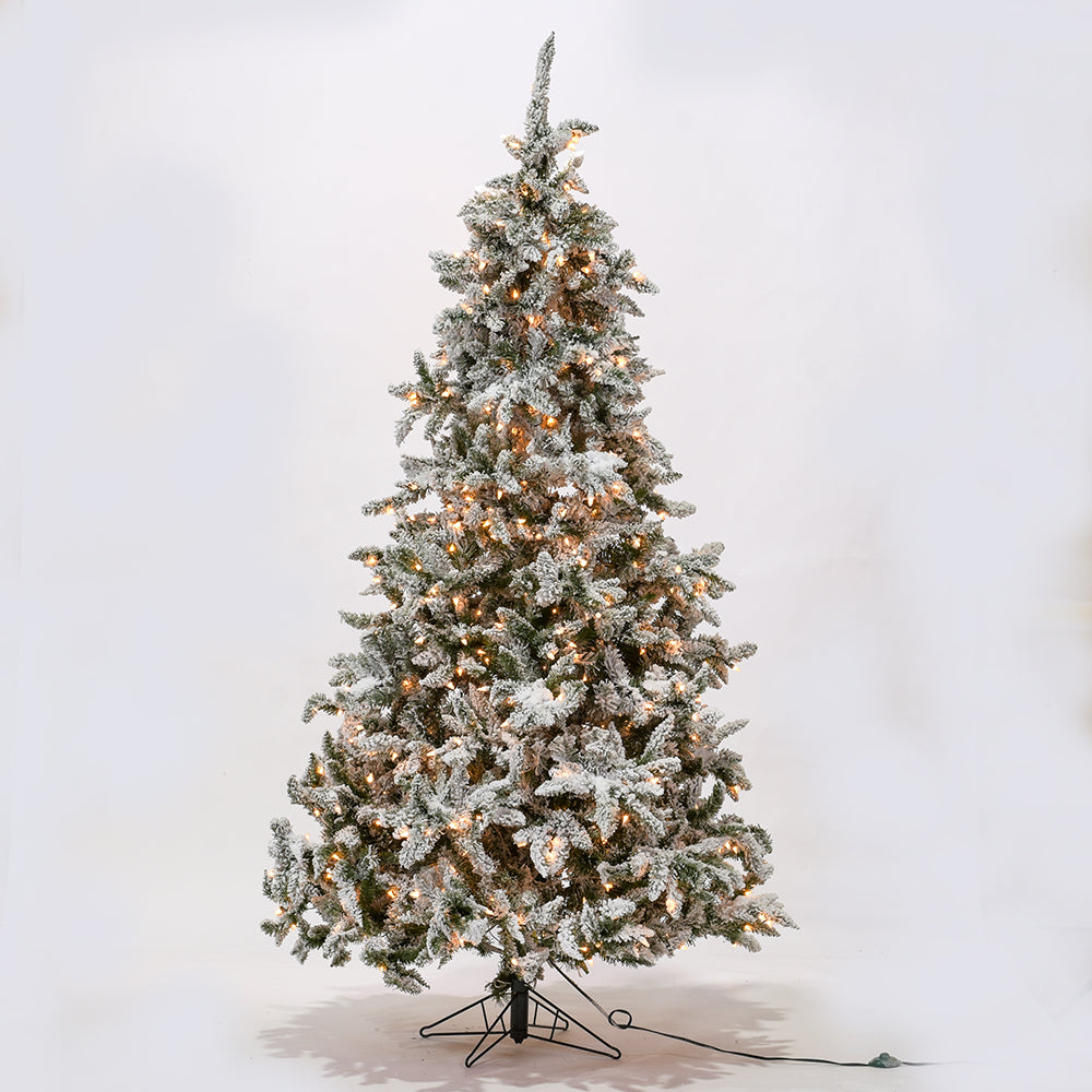7.5' x 60" Flocked Arctic Tree