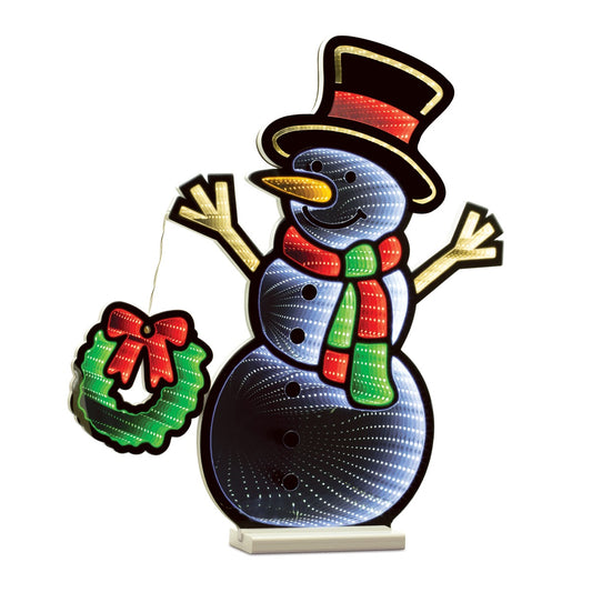 Infinity Snowman with Wreath 23.5"