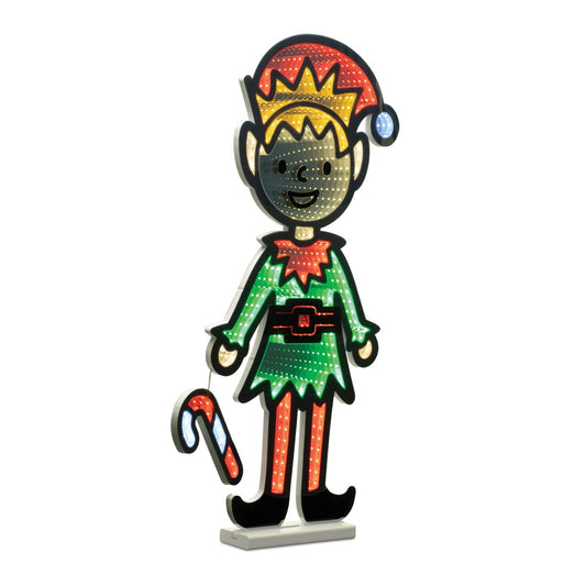 Infinity Elf with Candy Cane 29"