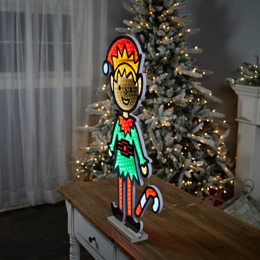 Infinity Elf with Candy Cane 29"