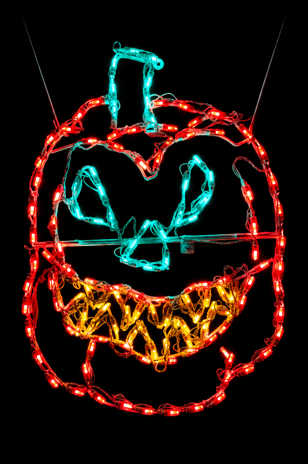 LED Pumpkin Scary