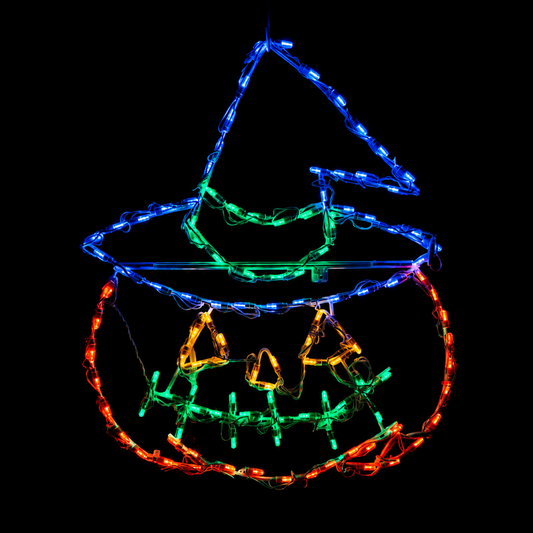 LED Pumpkin Hat