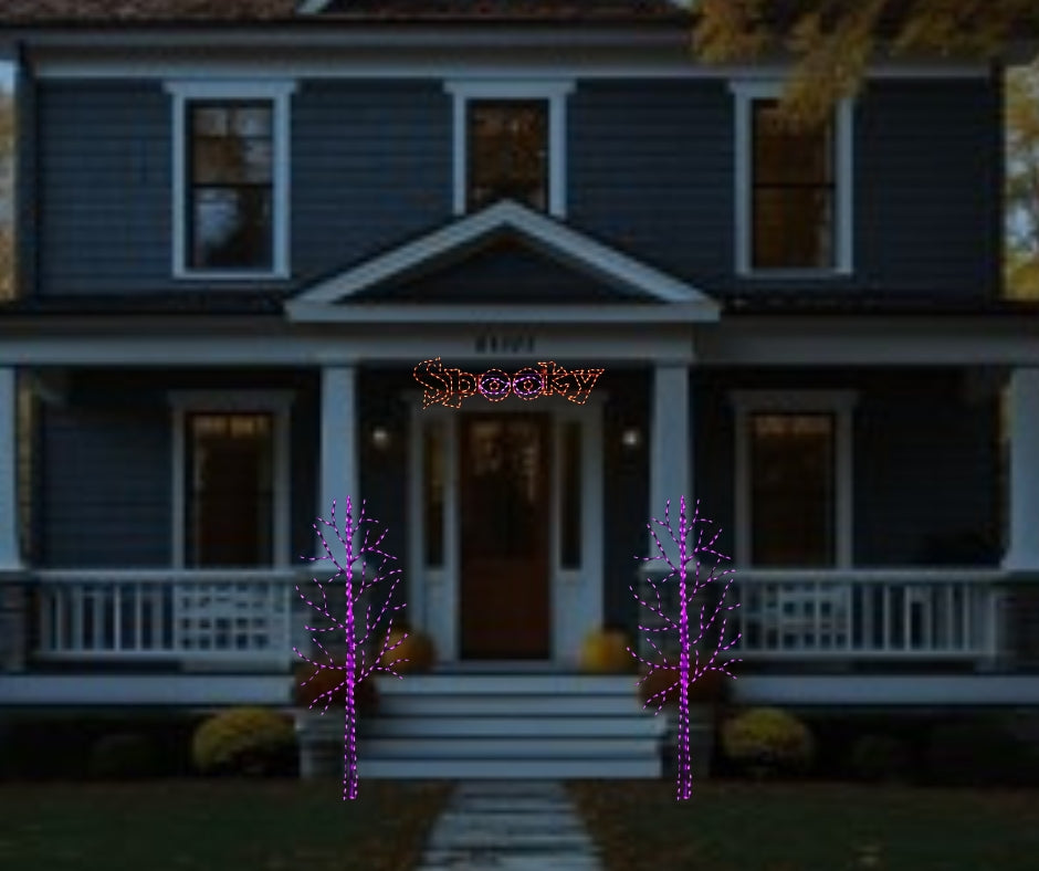 Spooky and Purple Halloween Tree