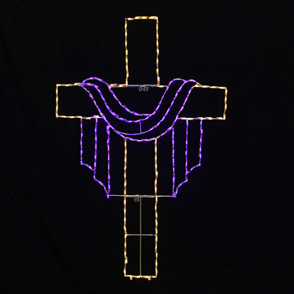 Jesus Cross with Robe LED Display (64")