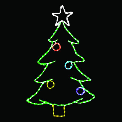 LED Christmas Tree with Ornaments