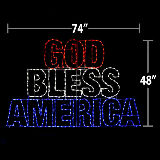 LED God Bless America