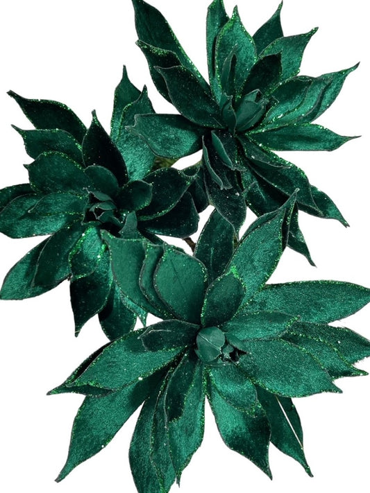 3 Emerald Green Succulent Pick