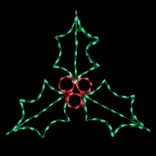 LED Holly with Berries