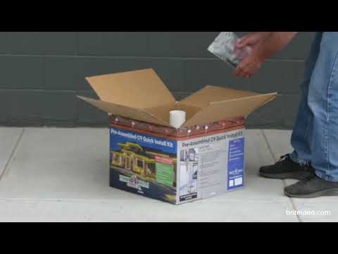 Pre-Assembled C9 Quick Install Kit with Red and Warm White C9 Bulbs (Alternating every 2 Bulbs)