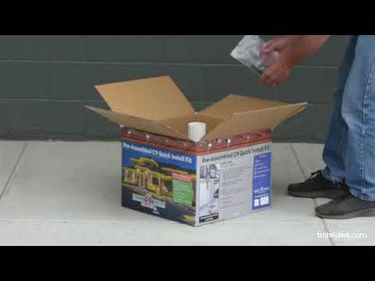 Pre-Assembled C9 Quick Install Kit with White C9 Bulbs