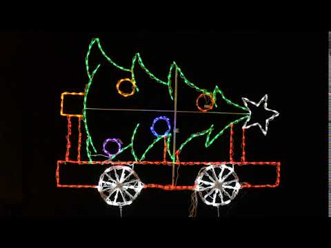 Train Car with Christmas Tree