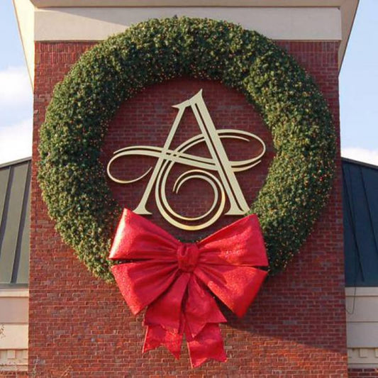 LED 108" Wreath Warm White Concave