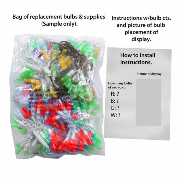 LED Cardinal Replacement Strand (Large) – Brite Ideas Decorating