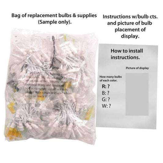 LED Menorah Replacement Strand