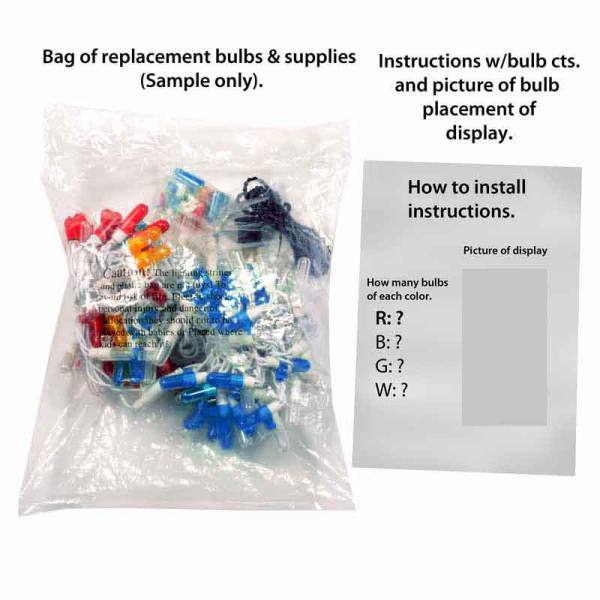 LED Penguin in Gift Box  Replacement Strand