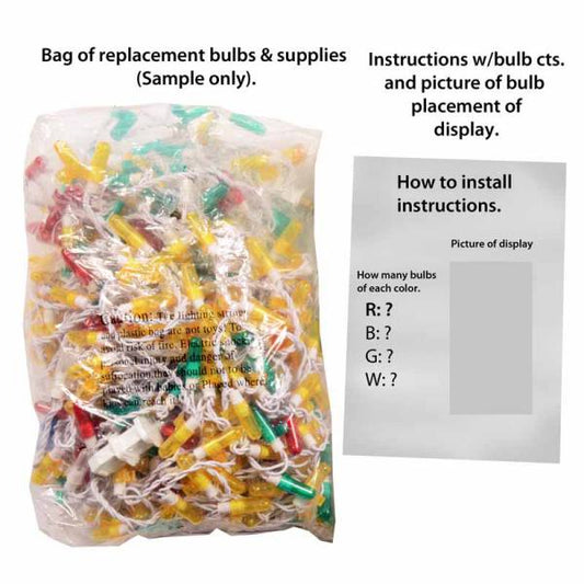 LED Wisemen Set Piece 1 Replacement Strand - Wiseman on Camel