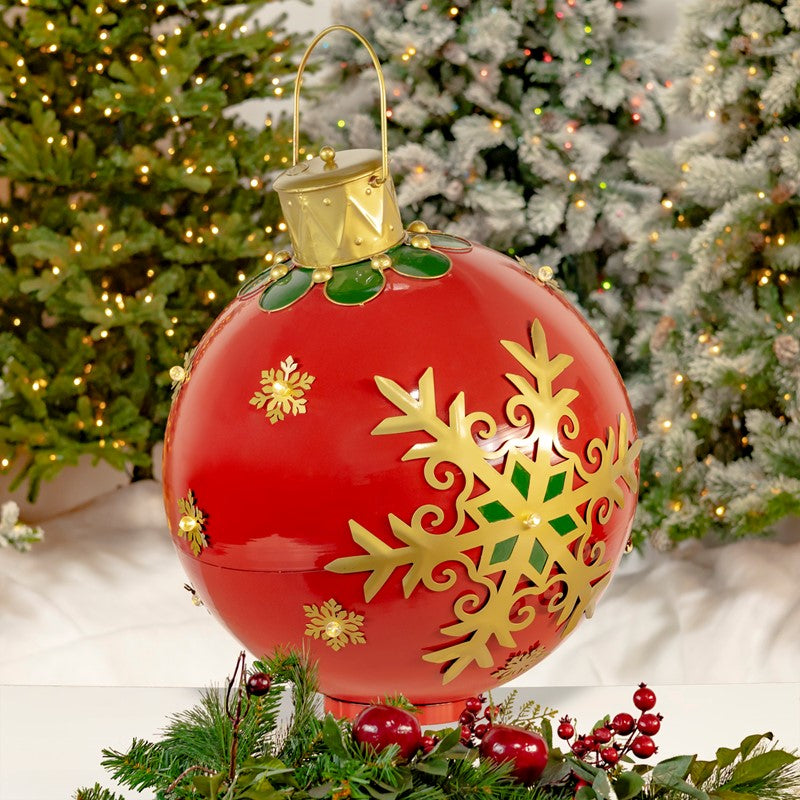28.25" Metal Christmas Ball LED Lights