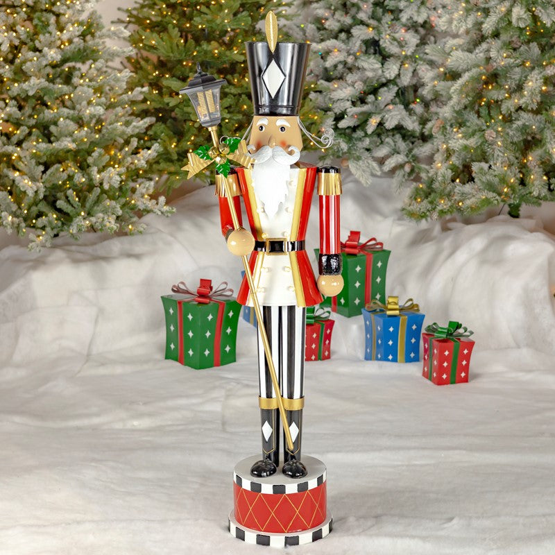65" Nutcracker with Lanter & LED lights