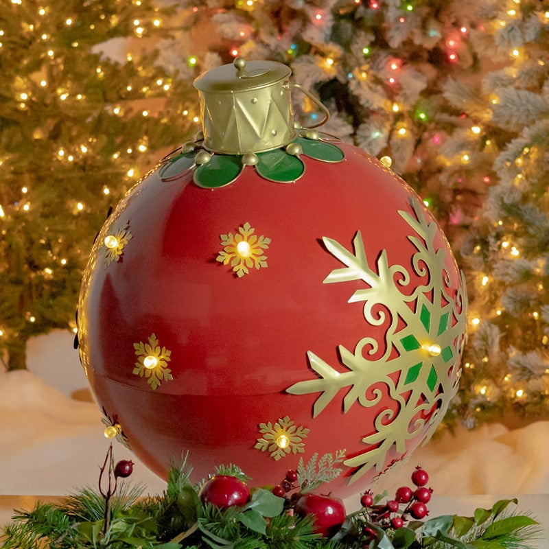 28.25" Metal Christmas Ball LED Lights