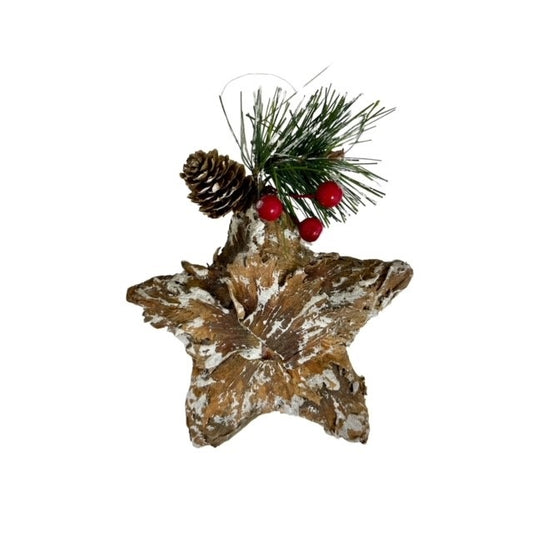 4 - 5 ½ " Rustic Stars with Greens