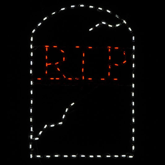 LED RIP Tombstone