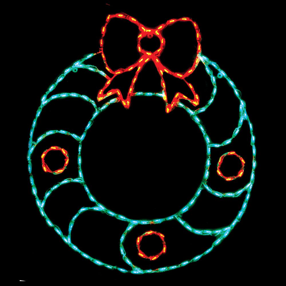 LED Wreath w/ Bow