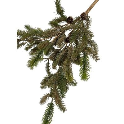 Bundle of 3: Gold Accented Greens with Cones