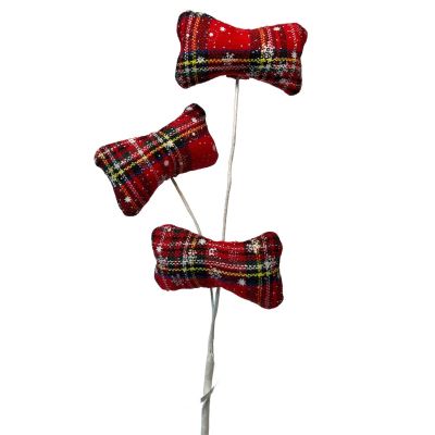 Bundle of 6: Plaid Dog Bone Picks