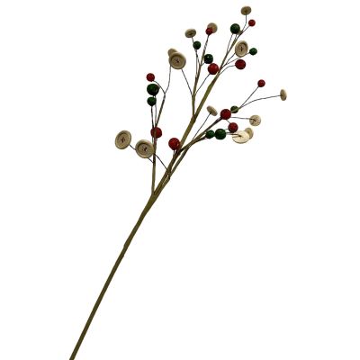 Bundle of 6: Wood Buttons and Balls Pick