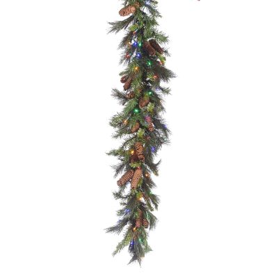 LED 9' Mixed Noble Garland - Multi Concave