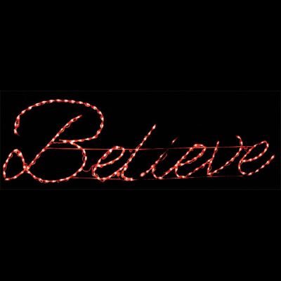 LED Believe Sign (Red)