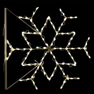 C7 Pole Mount Snowflake Frame (C7 Bulbs Not Included)