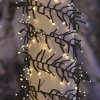 LED Twinkle Cluster Light Garland -1120 LEDs Warm White