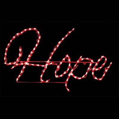 LED Hope Sign (Red)