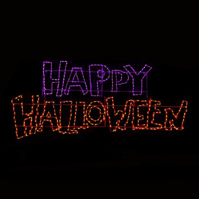 Happy Halloween - Purple and Orange