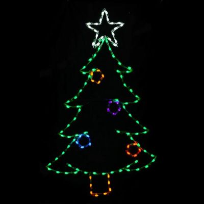 LED C7 Christmas Tree w/ Ornaments