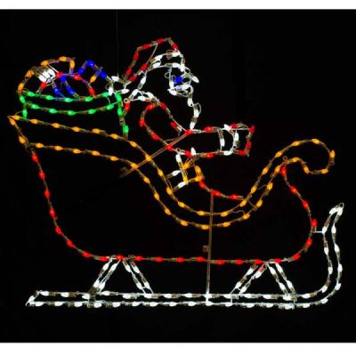 LED C7 Santa in Sleigh