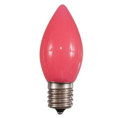 LED C9 Bulb Opaque (Pink)
