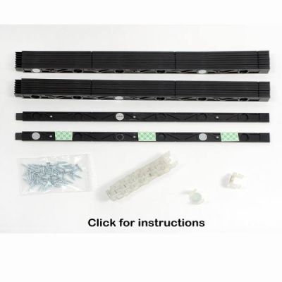 Magnetic Track Kit - 25' Black