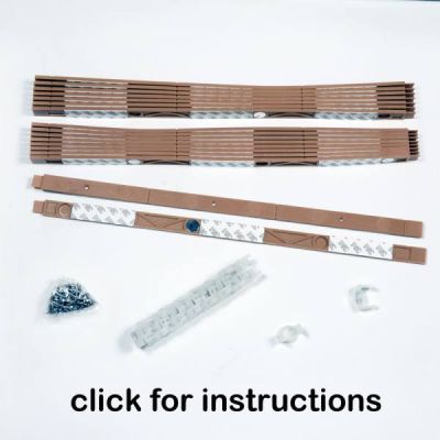 Magnetic Track Kit - 25' Tan