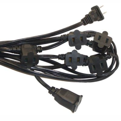 Multiple outlet extension cords 100'
