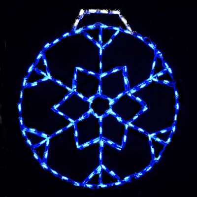 LED Snowflake Ornament, Small (Blue)