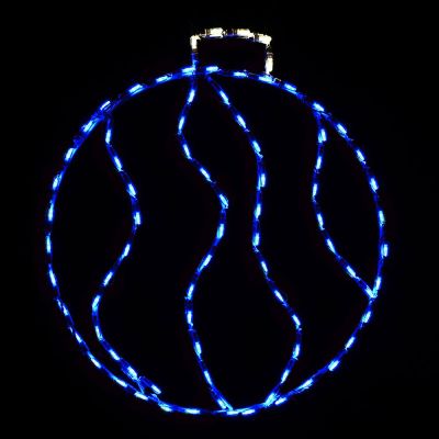 LED Swirl Ornament, Small (Blue)